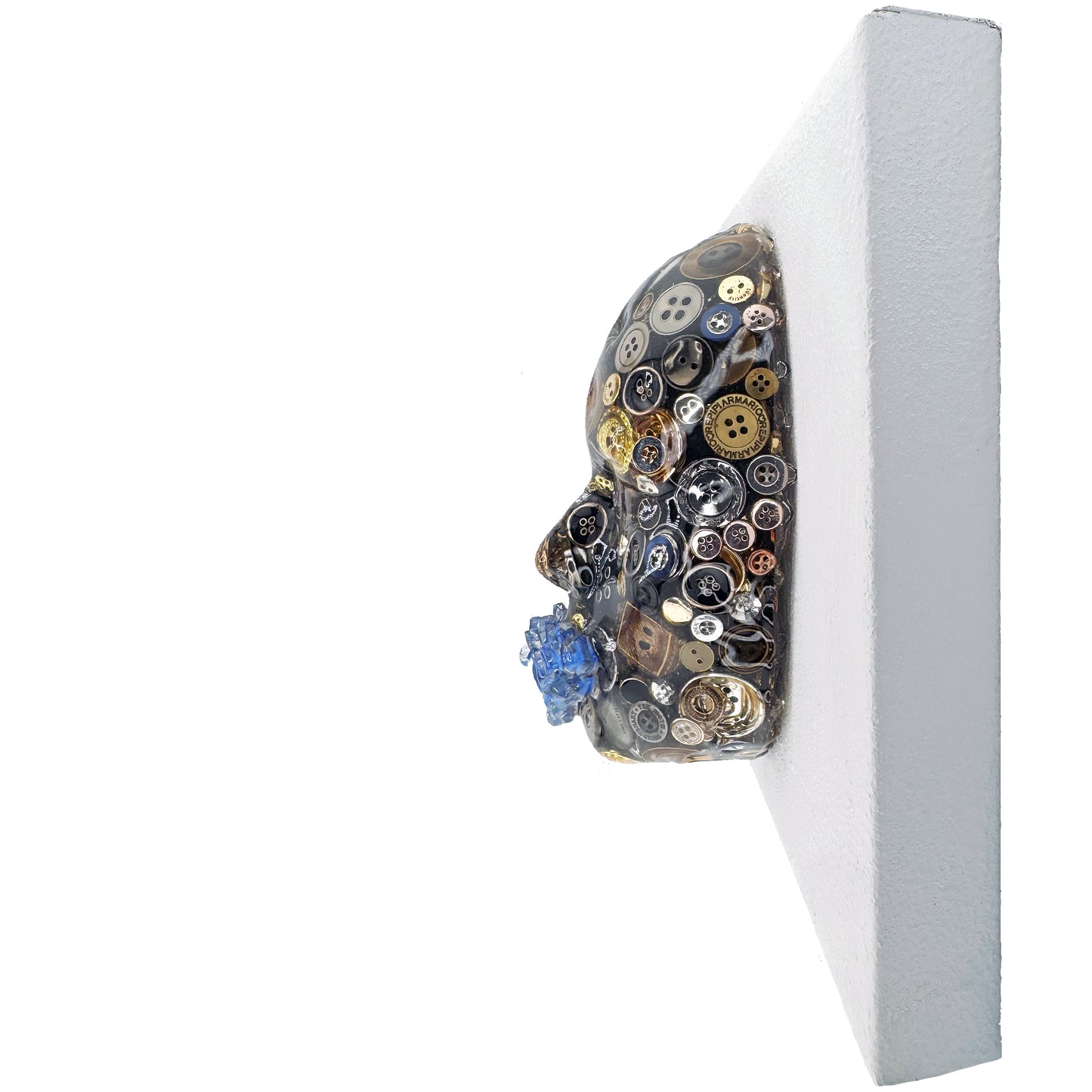 Button It | Contemporary Epoxy Resin Sculpture - Couture Underground, LLC