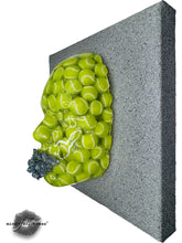 Tennis Ball Sculpture Art, Life. Set. Match., Neon Green Art Face Sculpture, Unique Sculpture Wall Art, 3D Wall Sculpture, Housewarming Gift