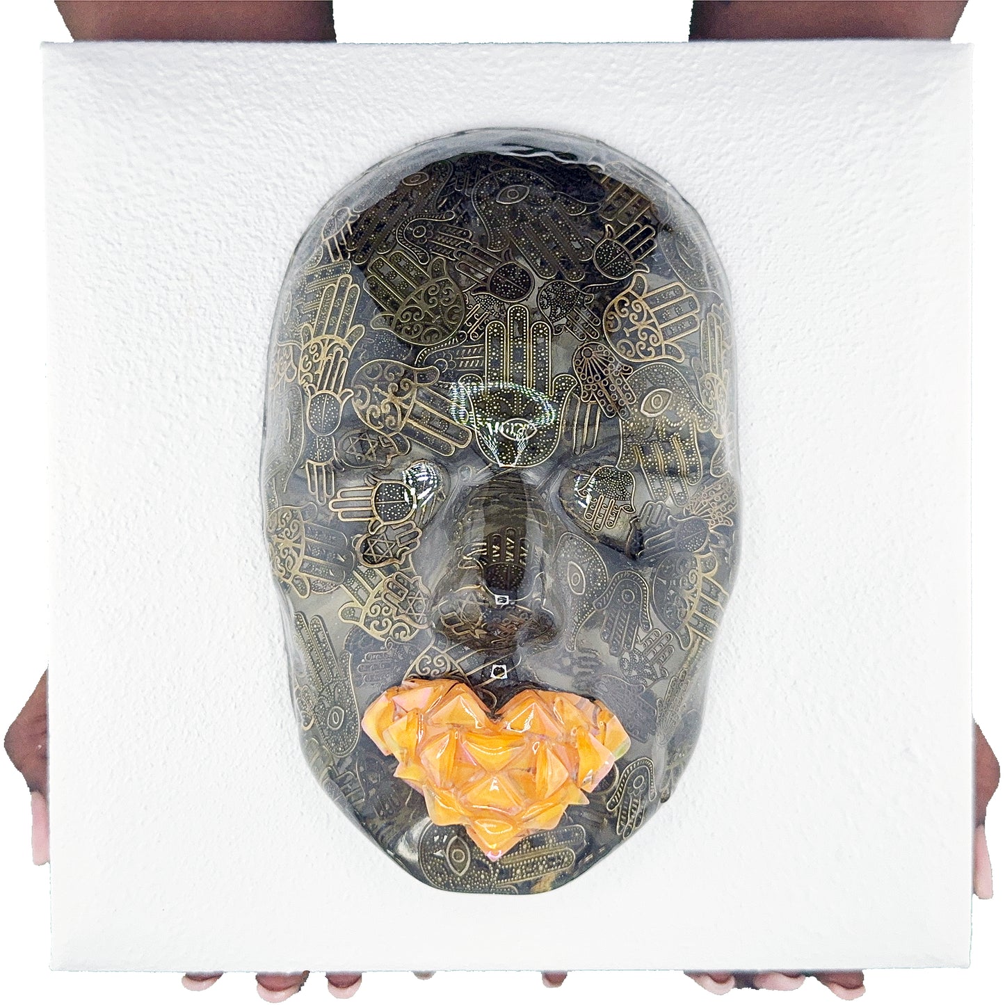 Manifest Happiness | Contemporary Epoxy Resin Sculpture - Couture Underground, LLC