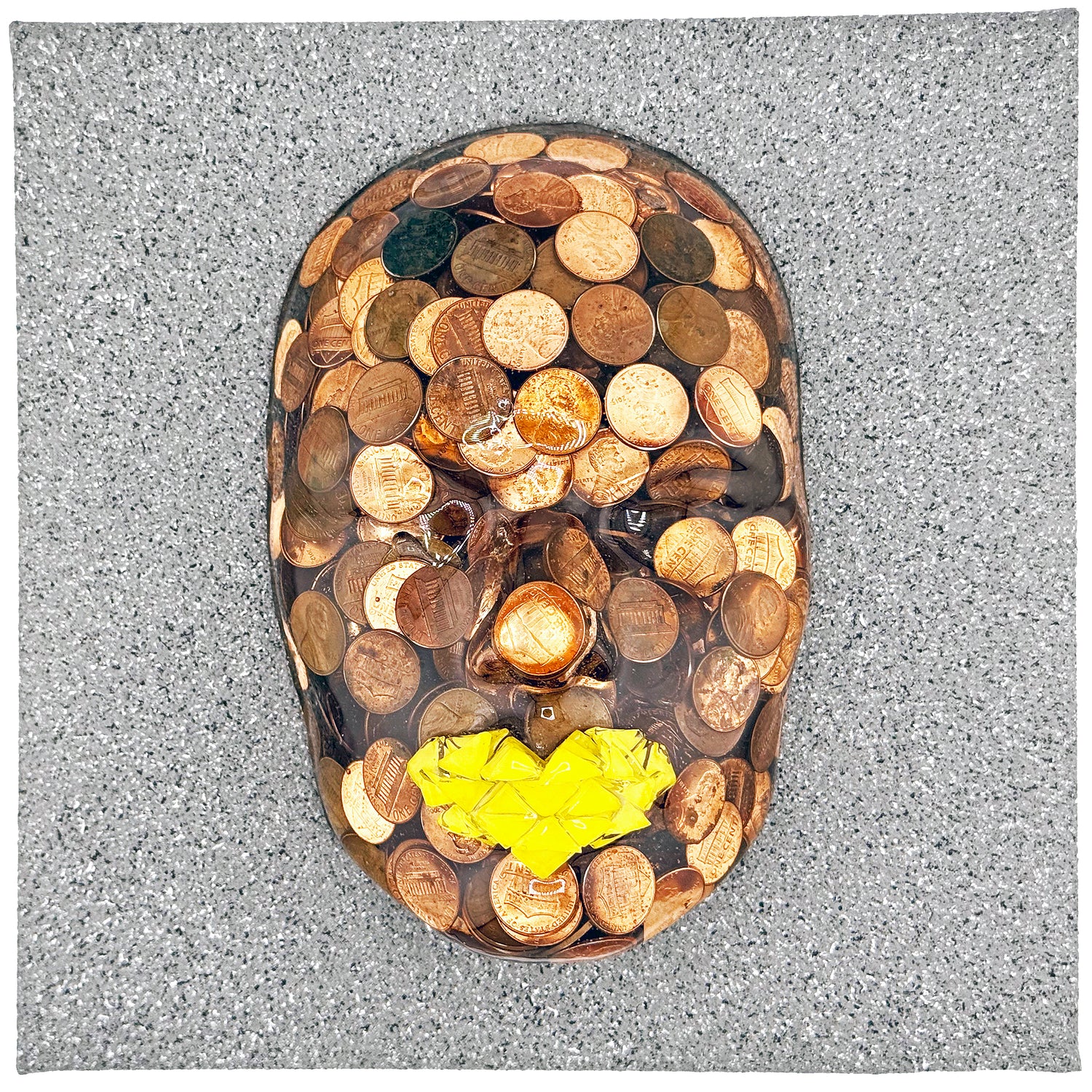 My 250 Cents | Contemporary Epoxy Resin Sculpture - Couture Underground, LLC