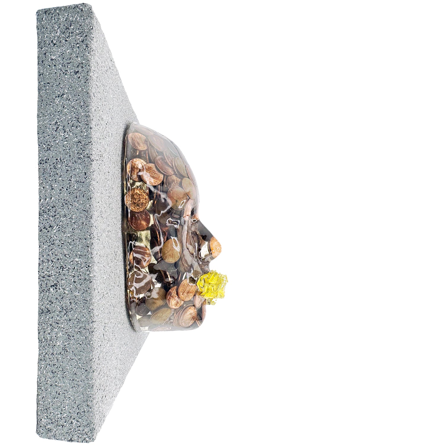 My 250 Cents | Contemporary Epoxy Resin Sculpture - Couture Underground, LLC