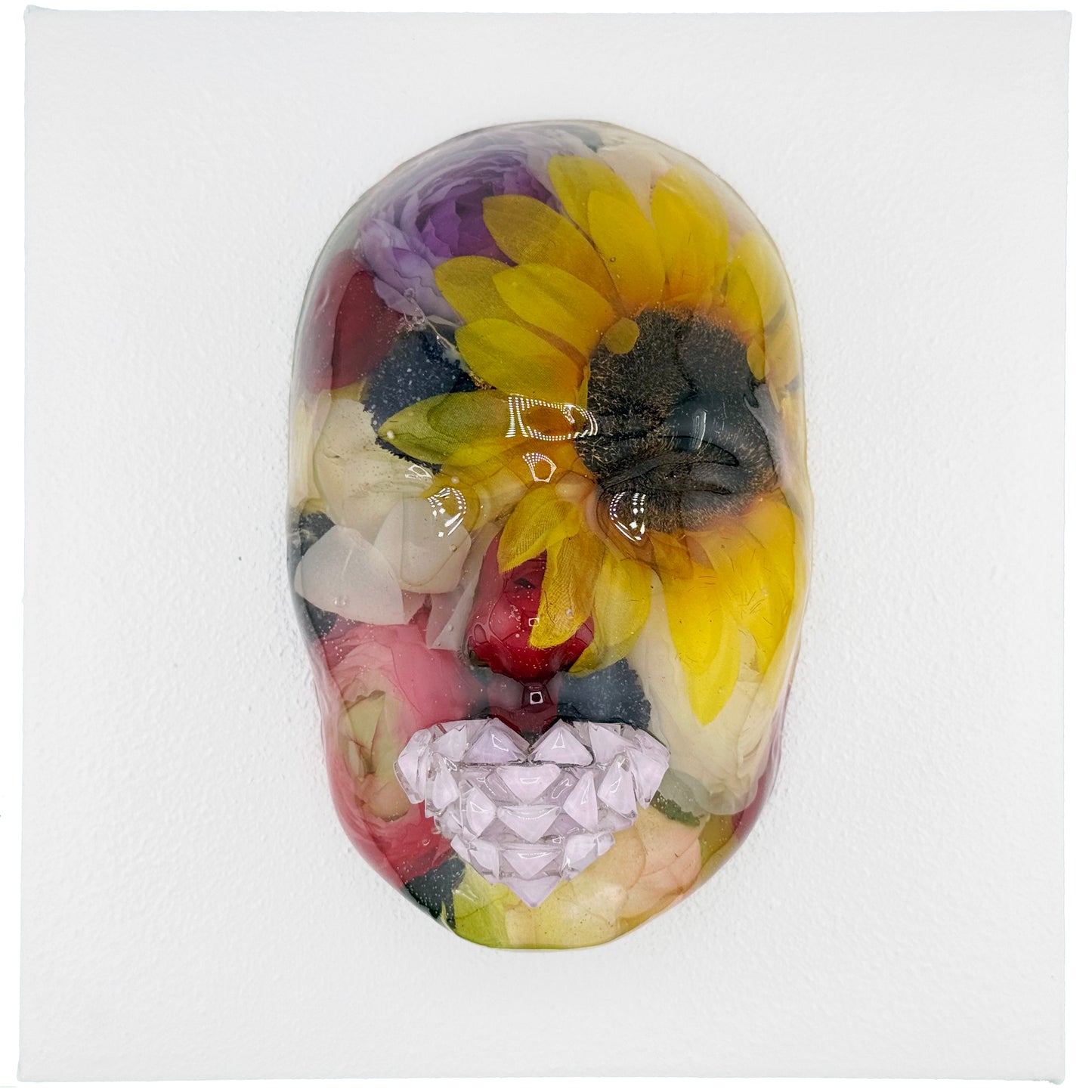 Sun [Flower] Child | Epoxy Resin Face Sculpture | Radiance & Renewal