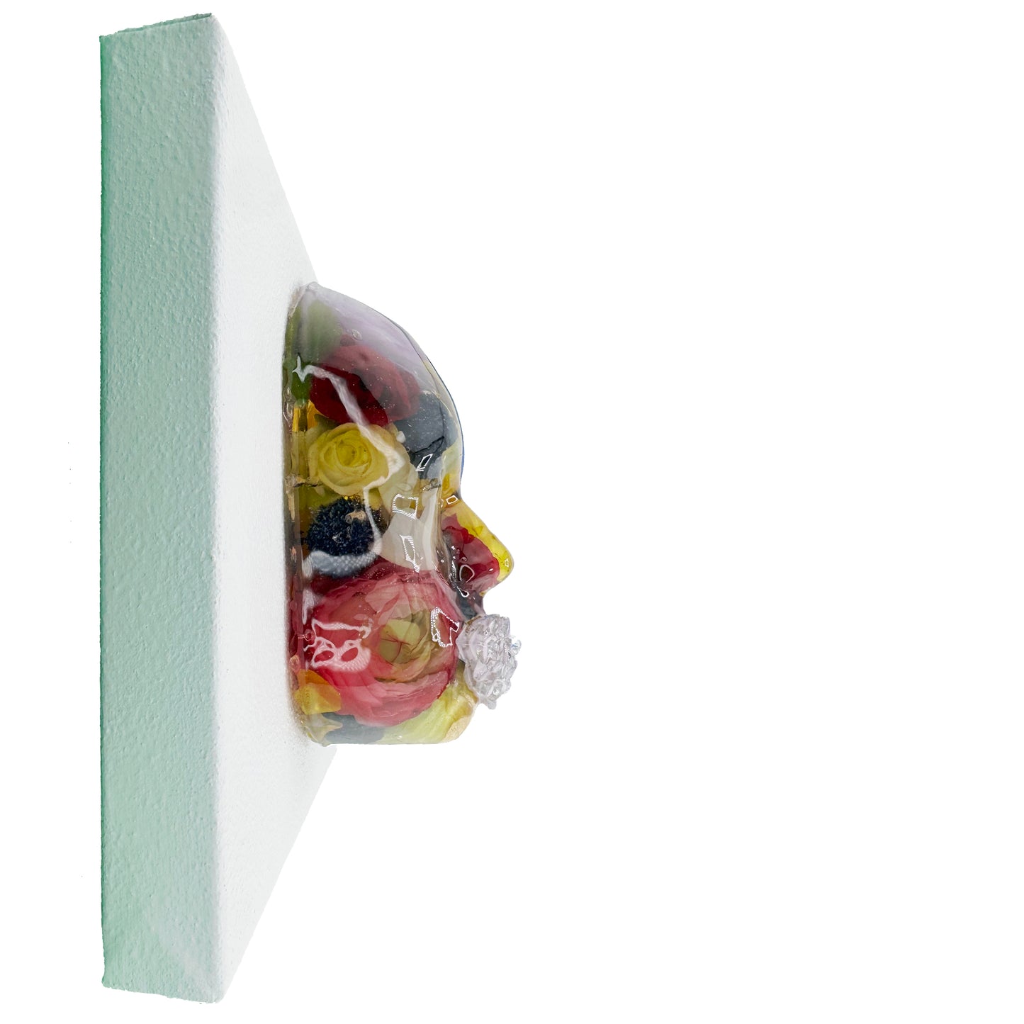 Sun [Flower] Child | Epoxy Resin Face Sculpture | Radiance & Renewal