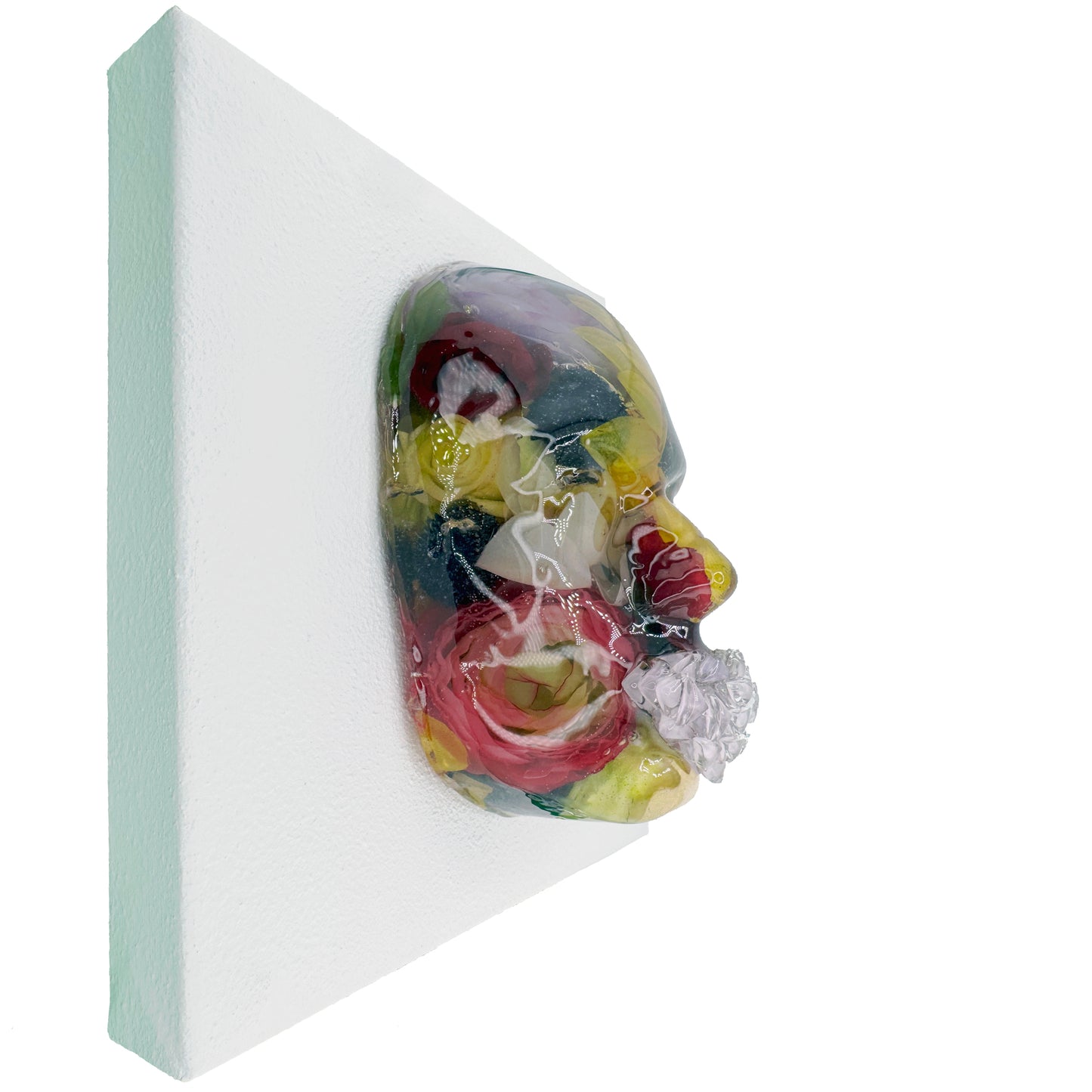 Sun [Flower] Child | Epoxy Resin Face Sculpture | Radiance & Renewal