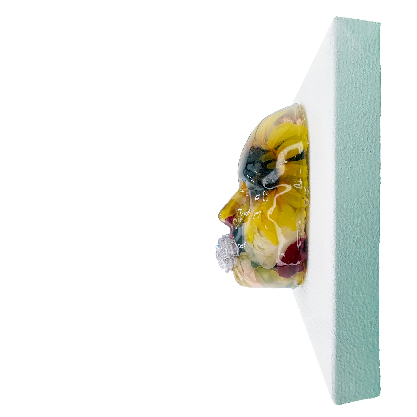 Sun [Flower] Child | Epoxy Resin Face Sculpture | Radiance & Renewal