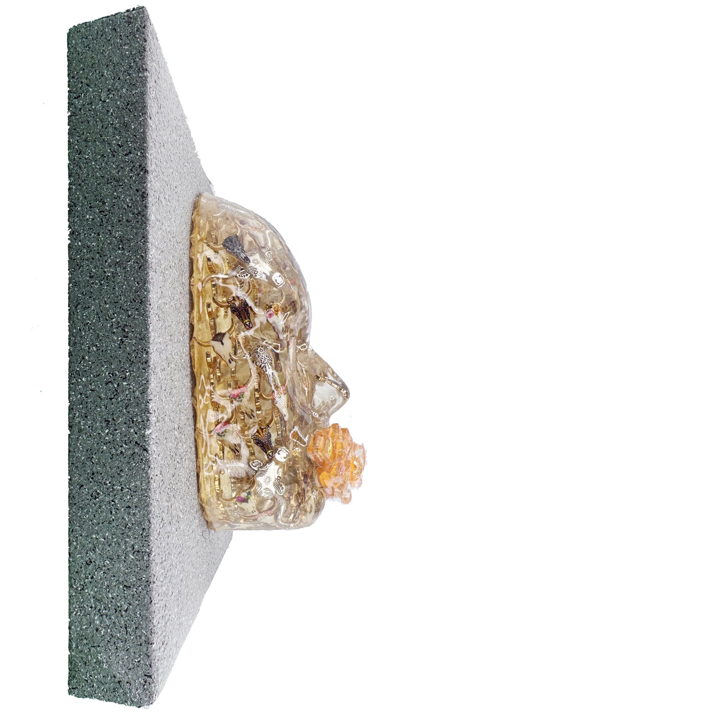 Taurus Energy | Epoxy Resin Face Sculpture | Grounding & Abundance