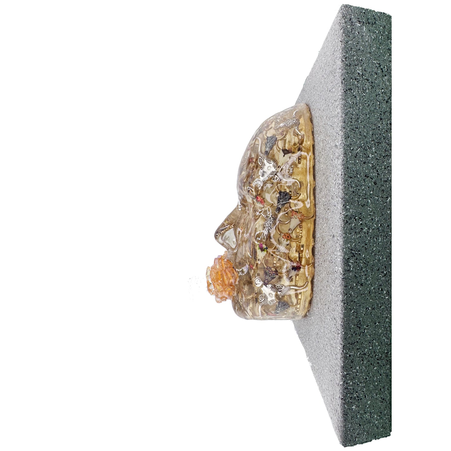 Taurus Energy | Epoxy Resin Face Sculpture | Grounding & Abundance