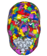 Tetris Patch Face Sculpture - The Manipulator | 3D Epoxy Sculpture Art | Retro Gaming-Inspired Wall Decor - Couture Underground, LLC