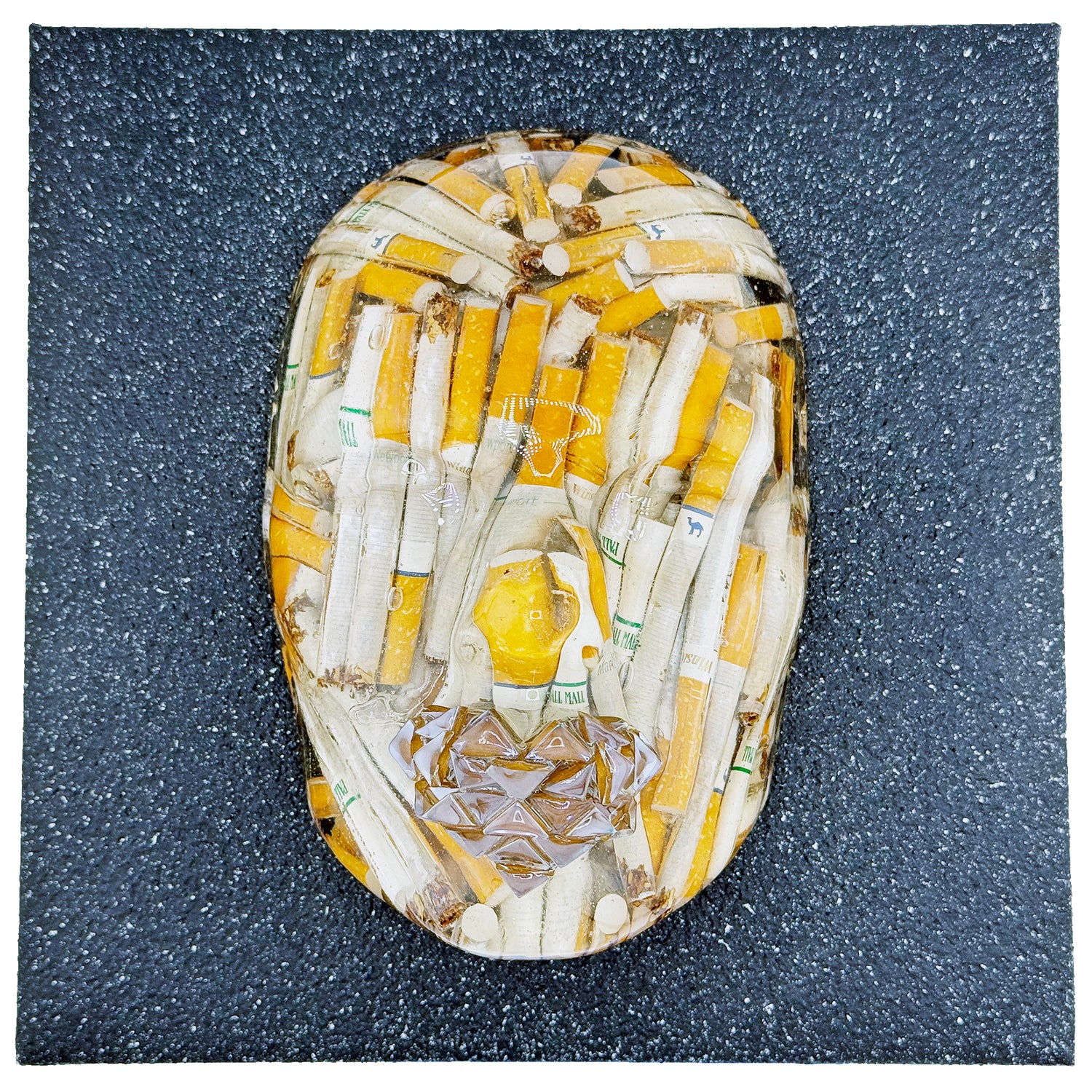 The Chainsmoker | Contemporary Epoxy Resin Sculpture - Couture Underground, LLC