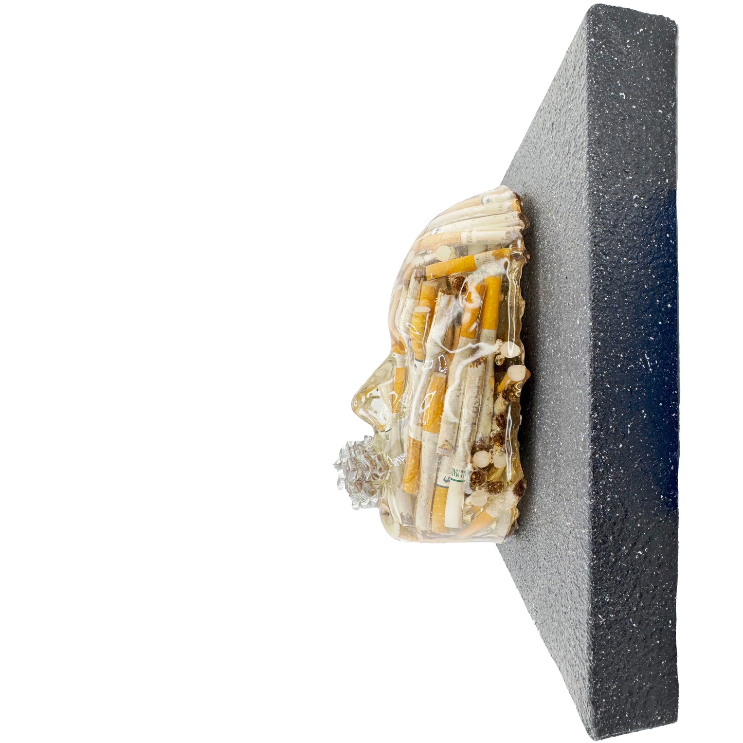 The Chainsmoker | Contemporary Epoxy Resin Sculpture - Couture Underground, LLC
