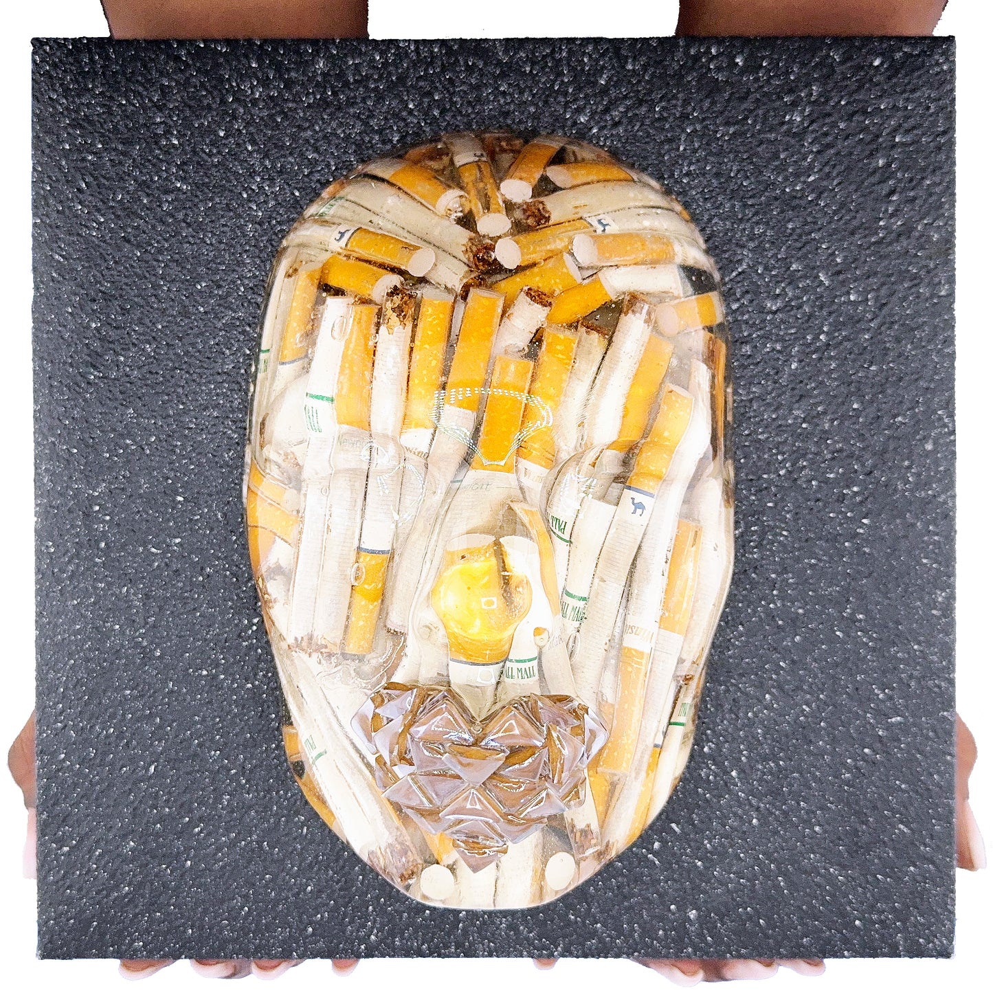 The Chainsmoker | Contemporary Epoxy Resin Sculpture - Couture Underground, LLC