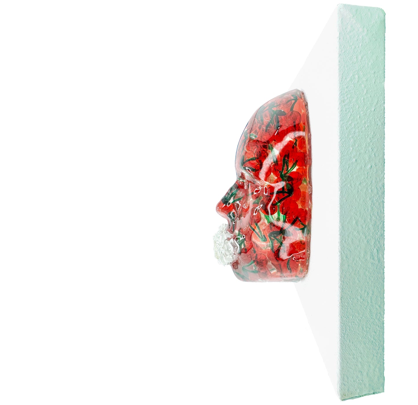 The Cherry Picker | Epoxy Resin Face Sculpture | Choice & Sovereignty
