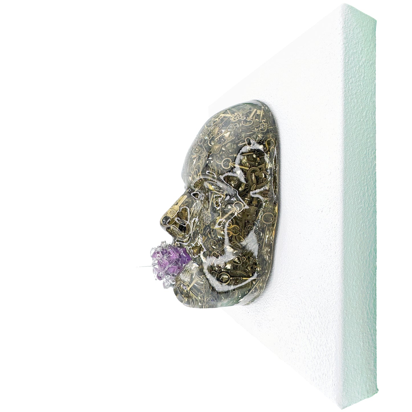 The Locksmith | Contemporary Epoxy Resin Sculpture - Couture Underground, LLC