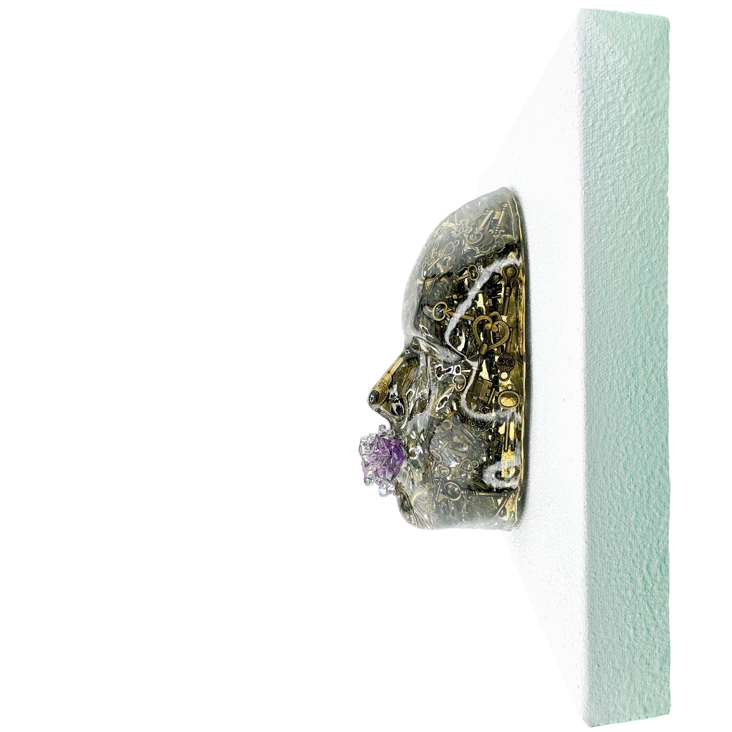 The Locksmith | Contemporary Epoxy Resin Sculpture - Couture Underground, LLC