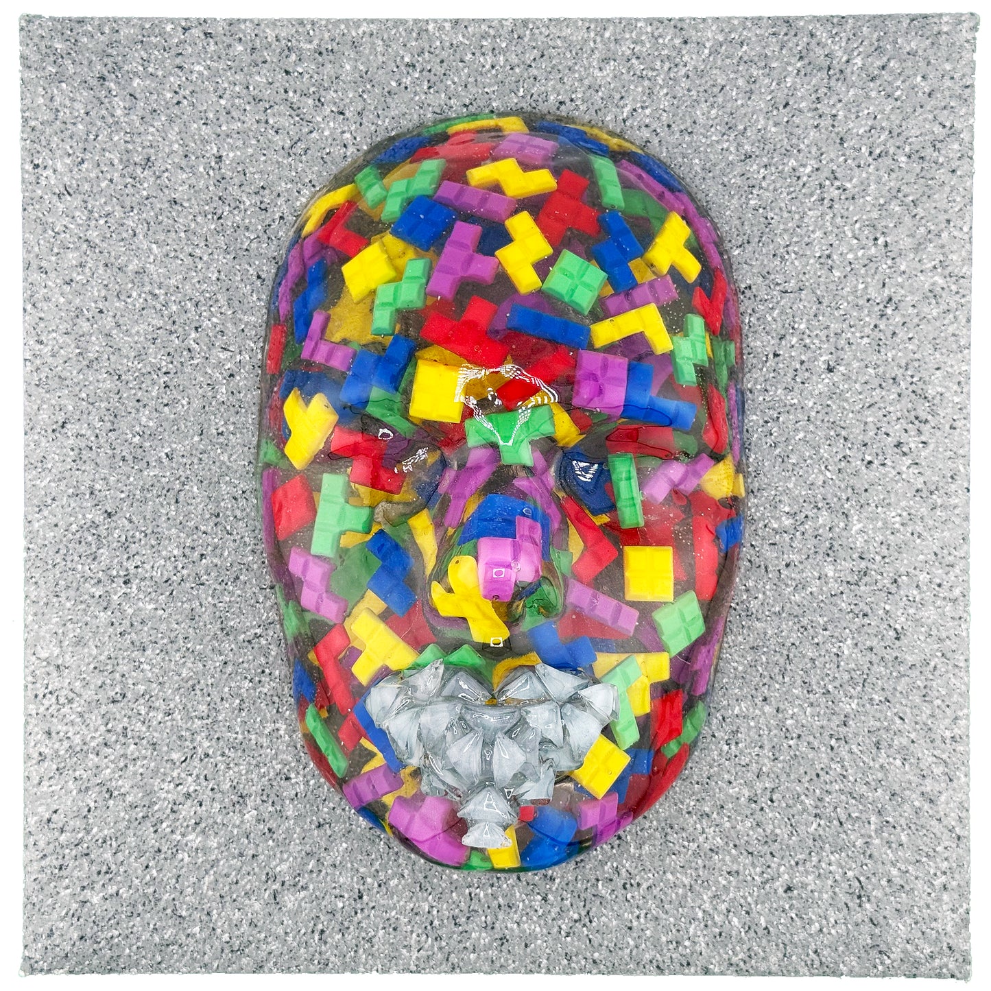 The Manipulator | Epoxy Resin Face Sculpture | Repatterning & Structure