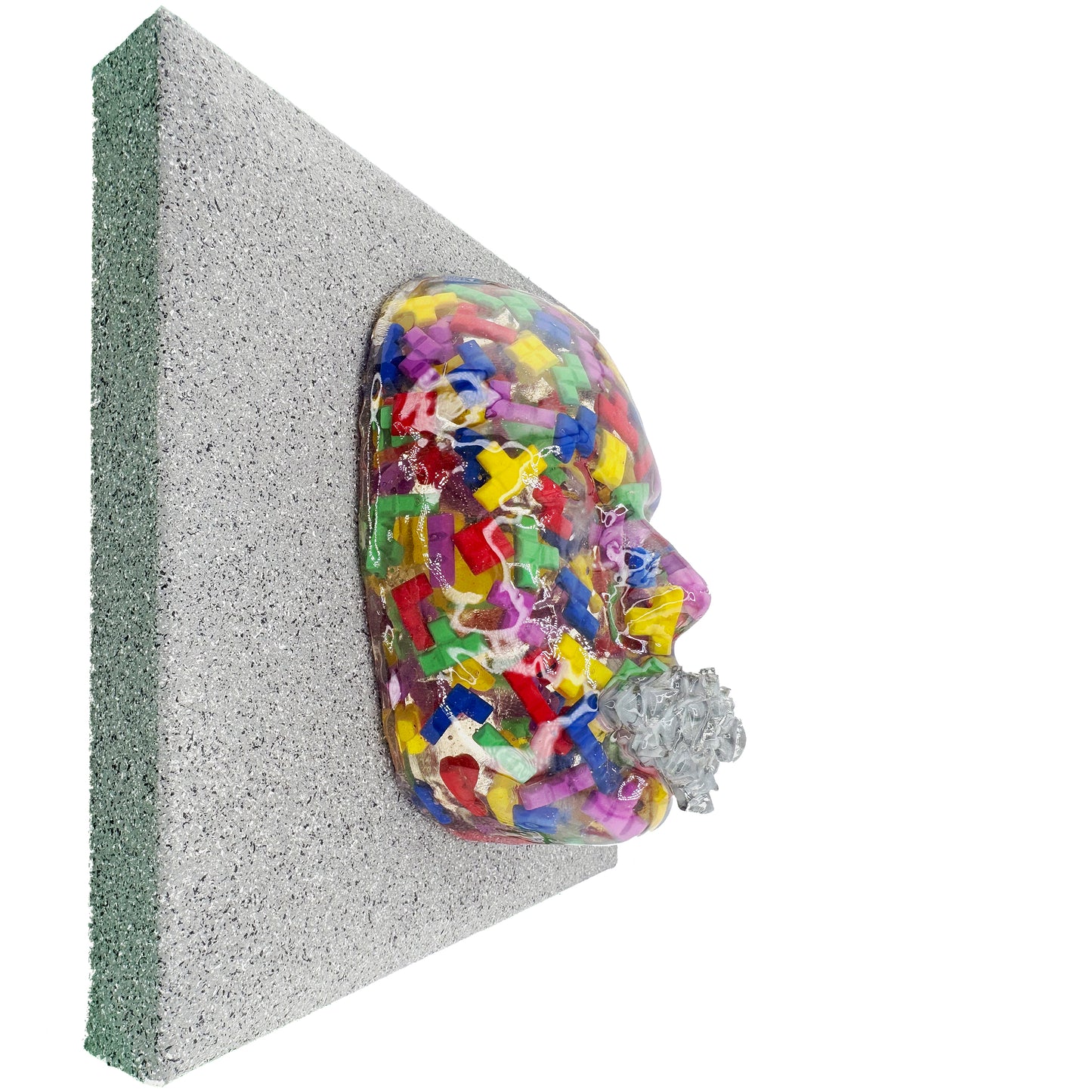 The Manipulator | Epoxy Resin Face Sculpture | Repatterning & Structure