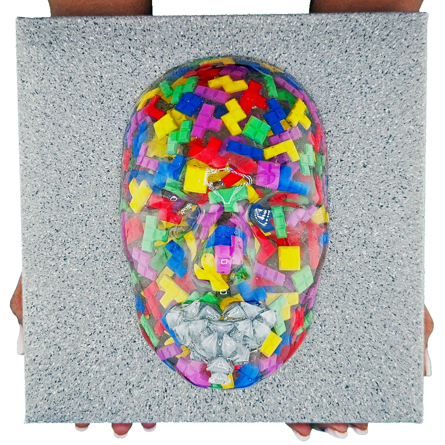 The Manipulator | Epoxy Resin Face Sculpture | Repatterning & Structure