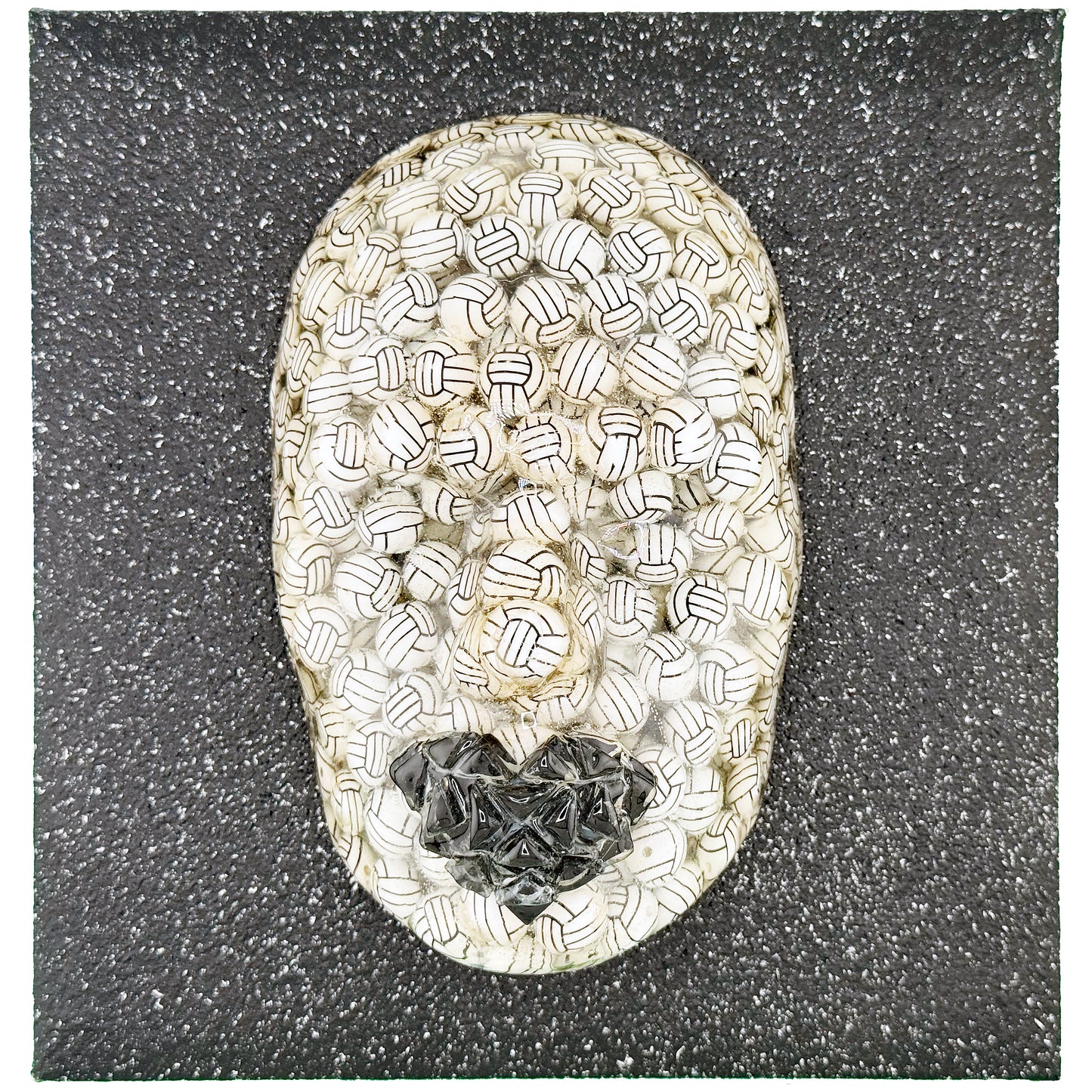 The Middle Blocker | Epoxy Resin Face Sculpture | Leadership & Protection