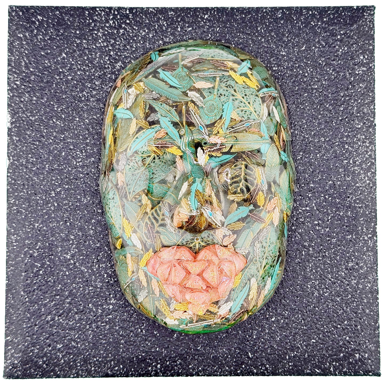 The Patina'd Dreamer | Contemporary Epoxy Resin Sculpture - Couture Underground, LLC