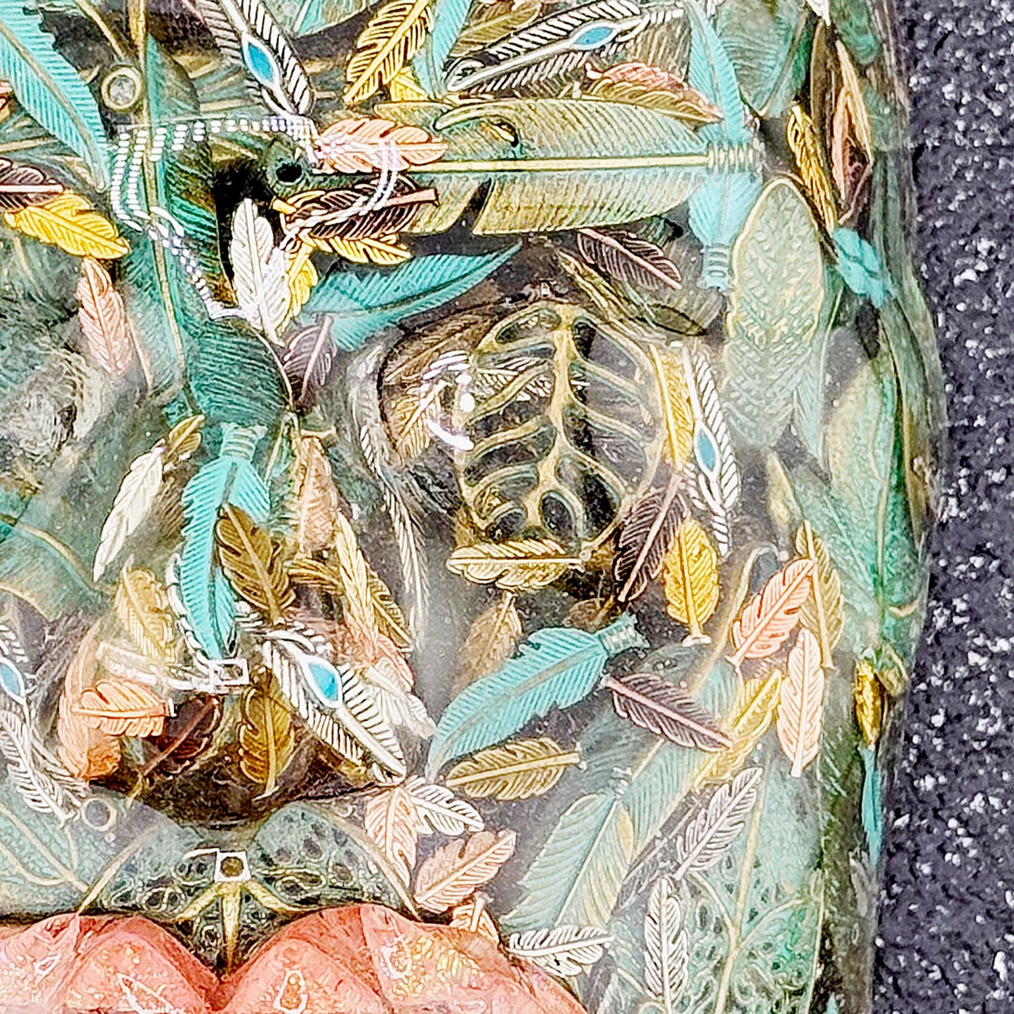 The Patina'd Dreamer | Contemporary Epoxy Resin Sculpture - Couture Underground, LLC
