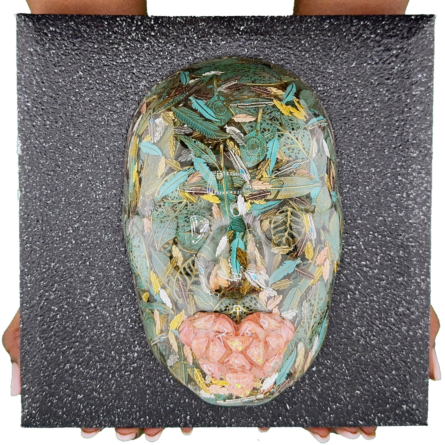 The Patina'd Dreamer | Contemporary Epoxy Resin Sculpture - Couture Underground, LLC