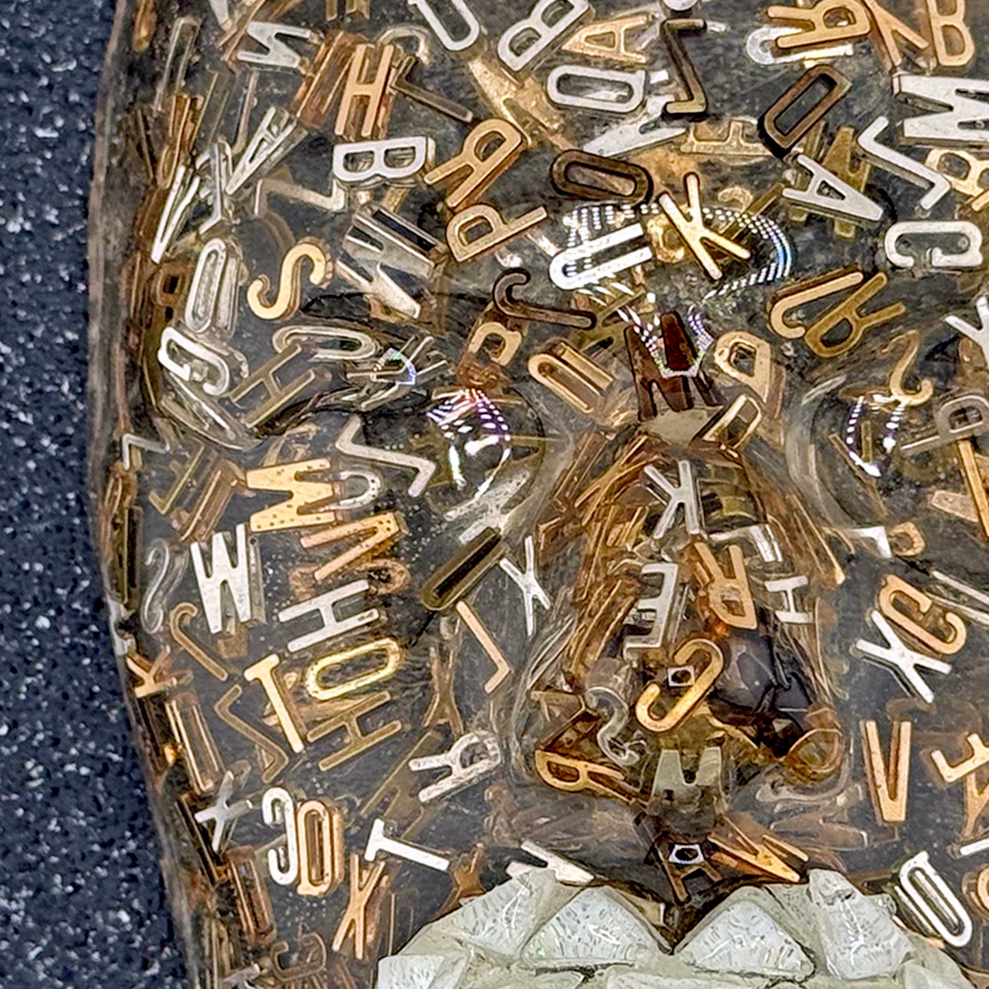 The Wordsmith | Contemporary Epoxy Resin Sculpture - Couture Underground, LLC