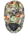 The Consoler - Multi-Colored Metal Video Game Sculpture | Abstract Face Wall Art | Gaming Room Decor - Couture Underground, LLC