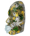 Lifted Weed Leaf Face Sculpture | Mosaic Tile 3D Nature-Inspired Art for Home & Office Decor - Couture Underground